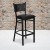 Flash Furniture XU-DG-60114-COF-BAR-BLKV-GG Coffee Back Black Metal Restaurant Barstool with Black Vinyl Seat addl-1