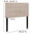 Flash Furniture HG-HB1704-T-B-GG Tufted Upholstered Twin Size Headboard, Beige Fabric addl-4