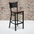 Flash Furniture XU-DG-60114-COF-BAR-CHYW-GG Coffee Back Black Metal Restaurant Barstool with Cherry Wood Seat addl-1