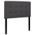 Flash Furniture HG-HB1705-T-GY-GG Lennox Tufted Upholstered Twin Size Headboard, Gray Vinyl addl-2
