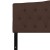Flash Furniture HG-HB1708-K-DBR-GG Dark Brown Tufted Upholstered King Size Headboard, Fabric addl-7