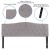 Flash Furniture HG-HB1708-K-LG-GG Light Gray Tufted Upholstered King Size Headboard, Fabric addl-4
