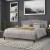 Flash Furniture HG-HB1708-K-LG-GG Light Gray Tufted Upholstered King Size Headboard, Fabric addl-7