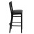 Flash Furniture XU-DG-60116-GRD-BAR-BLKV-GG Grid Back Black Metal Restaurant Barstool with Black Vinyl Seat addl-2