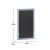 Flash Furniture HGWA-1GD-CRE8-072315-GG Canterbury 24" x 36" Rustic Blue Wall Mount Magnetic Chalkboard Sign with Eraser addl-4