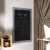 Flash Furniture HGWA-1GD-CRE8-072315-GG Canterbury 24" x 36" Rustic Blue Wall Mount Magnetic Chalkboard Sign with Eraser addl-5