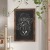 Flash Furniture HGWA-3GD-CRE8-791315-GG Canterbury 24" x 36" Torched Wood Wall Mount Magnetic Chalkboard Sign with Eraser addl-1