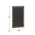 Flash Furniture HGWA-3GD-CRE8-791315-GG Canterbury 24" x 36" Torched Wood Wall Mount Magnetic Chalkboard Sign with Eraser addl-4