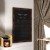 Flash Furniture HGWA-3GD-CRE8-791315-GG Canterbury 24" x 36" Torched Wood Wall Mount Magnetic Chalkboard Sign with Eraser addl-5