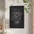 Flash Furniture HGWA-4GD-CRE8-172315-GG Canterbury 24" x 36" Black Wall Mount Magnetic Chalkboard Sign with Eraser addl-1
