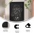 Flash Furniture HGWA-4GD-CRE8-172315-GG Canterbury 24" x 36" Black Wall Mount Magnetic Chalkboard Sign with Eraser addl-3