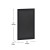 Flash Furniture HGWA-4GD-CRE8-172315-GG Canterbury 24" x 36" Black Wall Mount Magnetic Chalkboard Sign with Eraser addl-4
