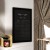 Flash Furniture HGWA-4GD-CRE8-172315-GG Canterbury 24" x 36" Black Wall Mount Magnetic Chalkboard Sign with Eraser addl-5