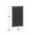 Flash Furniture HGWA-5GD-CRE8-272315-GG Canterbury 24" x 36" Rustic Gray Wall Mount Magnetic Chalkboard Sign with Eraser addl-4