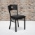 Flash Furniture XU-DG-60119-CIR-BLKV-GG Circle Back Black Metal Restaurant Chair with Black Vinyl Seat addl-1