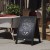 Flash Furniture HGWA-CB-3020-BLK-GG Canterbury 30" x 20" Black Wooden A-Frame Magnetic Indoor/Outdoor Freestanding Double Sided Chalkboard Sign addl-1