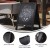 Flash Furniture HGWA-CB-3020-BLK-GG 30" x 20" Indoor/Outdoor Freestanding Black Wood A-Frame Magnetic Freestanding Chalkboard addl-3