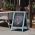 Flash Furniture HGWA-CB-3020-RBNBLU-GG Canterbury 30" x 20" Robin Blue Wooden A-Frame Magnetic Indoor/Outdoor Freestanding Double Sided Chalkboard Sign addl-1