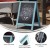 Flash Furniture HGWA-CB-3020-RBNBLU-GG 30" x 20" Indoor/Outdoor Freestanding Robin Blue Wood A-Frame Magnetic Chalkboard addl-3