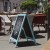 Flash Furniture HGWA-CB-3020-RBNBLU-GG Canterbury 30" x 20" Robin Blue Wooden A-Frame Magnetic Indoor/Outdoor Freestanding Double Sided Chalkboard Sign addl-6