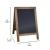 Flash Furniture HGWA-CB-3020-TORCH-GG Canterbury 30" x 20" Torched Brown Wooden A-Frame Magnetic Indoor/Outdoor Freestanding Double Sided Chalkboard Sign addl-4