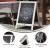 Flash Furniture HGWA-CB-3020-WHWSH-GG Canterbury 30" x 20" White Wash Wooden A-Frame Magnetic Indoor/Outdoor Freestanding Double Sided Chalkboard Sign addl-3