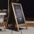 Flash Furniture HGWA-CB-4824-TORCH-GG Canterbury Torched Brown 48" x 24" Wooden A-Frame Indoor/Outdoor A-Frame Magnetic Chalkboard Sign Set addl-5