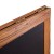 Flash Furniture HGWA-CB-4824-TORCH-GG Canterbury Torched Brown 48" x 24" Wooden A-Frame Indoor/Outdoor A-Frame Magnetic Chalkboard Sign Set addl-7
