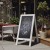 Flash Furniture HGWA-CB-4824-WHWSH-GG Canterbury Whitewashed 48" x 24" Wooden A-Frame Indoor/Outdoor A-Frame Magnetic Chalkboard Sign Set addl-1