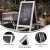 Flash Furniture HGWA-CB-4824-WHWSH-GG Canterbury Whitewashed 48" x 24" Wooden A-Frame Indoor/Outdoor A-Frame Magnetic Chalkboard Sign Set addl-3