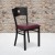 Flash Furniture XU-DG-60119-CIR-BURV-GG Circle Back Black Metal Restaurant Chair with Burgundy Vinyl Seat addl-1