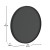 Flash Furniture HGWA-CHKCIRCLE24-BLK-GG Canterbury 24" Round Wall Mounted Magnetic Chalkboard with Eraser / Chalk, Black Wood Frame addl-4
