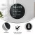 Flash Furniture HGWA-CHKCIRCLE24-WHTWSH-GG Canterbury 24" Round Wall Mounted Magnetic Chalkboard with Eraser / Chalk, Whitewash Wood Frame addl-3