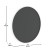 Flash Furniture HGWA-CHKCIRCLE24-WHTWSH-GG Canterbury 24" Round Wall Mounted Magnetic Chalkboard with Eraser / Chalk, Whitewash Wood Frame addl-4