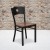 Flash Furniture XU-DG-60119-CIR-CHYW-GG Circle Back Black Metal Restaurant Chair with Cherry Wood Seat addl-1
