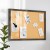 Flash Furniture HGWA-CK-20X30-BLK-GG Camden Rustic 20" x 30" Wall Mount Cork Board with Wooden Push Pins for Home, School, or Business in Black addl-5