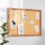 Flash Furniture HGWA-CK-20X30-BRN-GG Camden Rustic 20" x 30" Wall Mount Cork Board with Wooden Push Pins for Home, School, or Business in Torched Brown addl-5