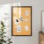 Flash Furniture HGWA-CK-24X36-BLK-GG Rustic 24" x 36" Wall Mount Cork Board with Wooden Push Pins, Black addl-1
