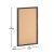 Flash Furniture HGWA-CK-24X36-BLK-GG Rustic 24" x 36" Wall Mount Cork Board with Wooden Push Pins, Black addl-4