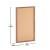 Flash Furniture HGWA-CK-24X36-BRN-GG Rustic 24" x 36" Wall Mount Cork Board with Wooden Push Pins, Torched Brown addl-4