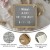 Flash Furniture HGWA-FB10-WEATH-GG 10" x 10" Felt Wood Frame Letter Board with 389 Pieces, Weathered Wood/Gray Felt addl-3