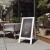 Flash Furniture HGWA-GD1I-CRE8-842315-GG Canterbury 40" x 20" Whitewashed Wooden Indoor/Outdoor A-Frame Magnetic Chalkboard Sign Set addl-1