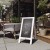 Flash Furniture HGWA-GD1I-CRE8-842315-GG Canterbury 40" x 20" Whitewashed Wooden Indoor/Outdoor A-Frame Magnetic Chalkboard Sign Set addl-1