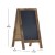 Flash Furniture HGWA-GD1I-CRE8-942315-GG Canterbury 40" x 20" Rustic Brown Wooden Indoor/Outdoor A-Frame Magnetic Chalkboard Sign Set addl-4