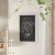 Flash Furniture HGWA-GDI-CRE8-164315-GG Canterbury 20" x 30" White Wall Mount Magnetic Chalkboard Sign with Eraser addl-1