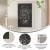 Flash Furniture HGWA-GDI-CRE8-164315-GG Canterbury 20" x 30" White Wall Mount Magnetic Chalkboard Sign with Eraser addl-3