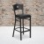Flash Furniture XU-DG-60120-CIR-BAR-BLKV-GG Circle Back Black Metal Restaurant Barstool with Black Vinyl Seat addl-1