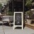 Flash Furniture HGWA-GDI-CRE8-454315-GG 40" x 20" White Wood A-Frame Indoor/Outdoor Freestanding Magnetic Chalkboard addl-1