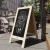 Flash Furniture HGWA-GDI-CRE8-454315-GG Canterbury 40" x 20" White Wooden A-Frame Magnetic Indoor/Outdoor Freestanding Double Sided Chalkboard Sign addl-6
