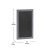 Flash Furniture HGWA-GDI-CRE8-552315-GG Canterbury 20" x 30" Rustic Gray Wall Mount Magnetic Chalkboard Sign with Eraser addl-4